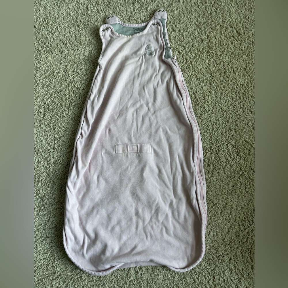 Woolino Light Pink Polka Dot Sleep Sack 2m-24m